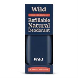 Wild Wild Men's Navy Case and Cedar & Sandalwood Deo 40g