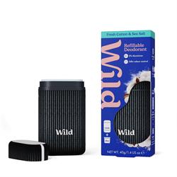 Wild Wild Men's Carbon Case and Fresh Cotton & Sea Salt Deo 40g