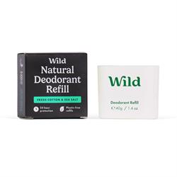 Wild Wild Men's Fresh Cotton & Sea Salt Deo Refill 40g