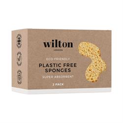 Wilton London Wilton London Eco Plastic Free Sponge - Twin Pack