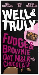 Well and Truly Oat M&lk Chocolate with Fudge & Gluten Free Brownie 90g