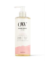 Organic Works Hydra-Balance Face Wash - With Vitamin E & Rose Geranium (300 ml)