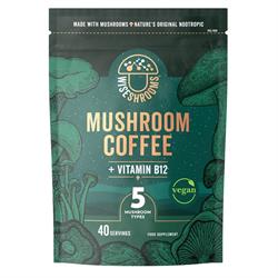 Wiseshrooms Mushroom Coffee 5 Mushroooms + Vit B12 & D 100g