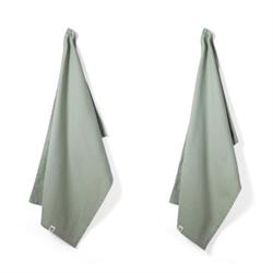 Wild and Stone Organic Cotton Tea Towels - Set of 2 - Moss Green