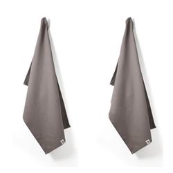 Wild and Stone Organic Cotton Tea Towels - Set of 2 - Dove Grey