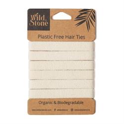 Wild and Stone Plastic Free Hair Ties - 6 Pack - Blonde