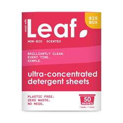 Wash With Leaf Leaf Non Bio laundry detergent sheet 50 pack.