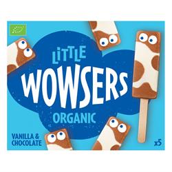 Wowsers Organic Little Vanilla & Chocolate Ice Cream Lollies 5x65ml