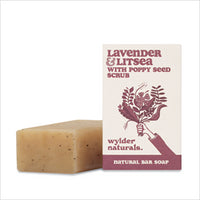 Wylder Naturals 120g Lavender & Litsea with Poppy Seeds Natural Soap