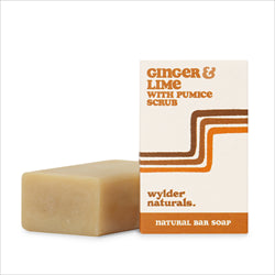 Wylder Naturals 120g Ginger & Lime with Pumice Scrub Natural Soap