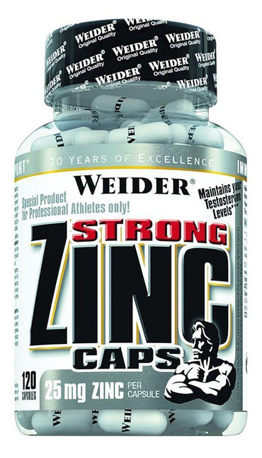 Weider, Strong Zinc, 25mg - 120 caps