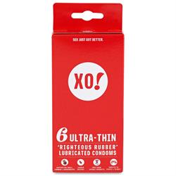 XO! 6 ultra-thin CO2-neutral vegan natural latex condoms