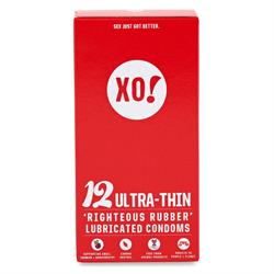 XO! 12 ultra-thin CO2-neutral vegan natural latex condoms