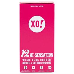 XO! 12 hi-sensation CO2-neutral vegan natural latex condoms