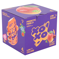 XOXO SODA XOXO Soda Sparkling Tropical  Prebiotic Soda 4x330ml Can