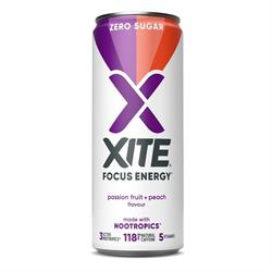 Xite Energy XITE Focus Energy Peach and Passionfruit 330ml