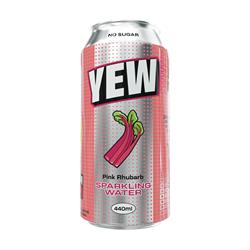 Yew YEW Pink Rhubarb Sparkling Water 440ml