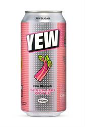 Yew YEW Pink Rhubarb Sparkling Water 440ml