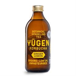 Yugen Yugen Kombucha Organic Ginger Lemon 325ml Bottle