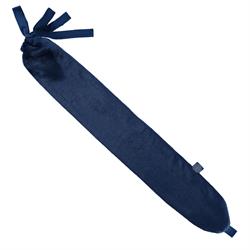 YUYU Bottle Long Hot Water Bottle Luxury Fleece Navy - Bottle and cover