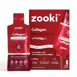 YourZooki Zooki Marine Collagen 11000mg Cherry - 14x18.5ml Liquid Sachets