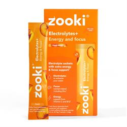 YourZooki Zooki Electrolytes+ Energy & Focus Peach Flavour 7 Sachet