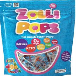 Zolli Pops Variety Fruit Sugar Free Lollipops 80g