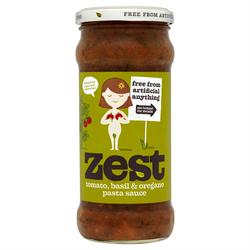 Zest Tomato Basil & Oregano Pasta Sauce 340g