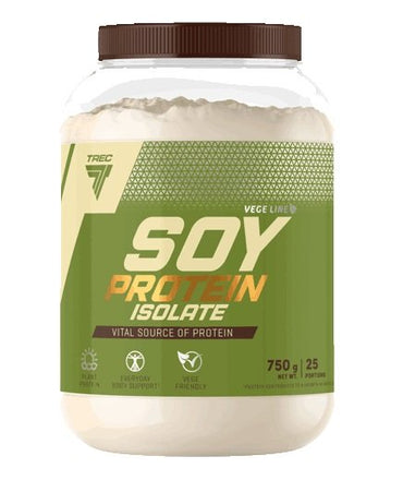 Trec nutrición, aislado de proteína de soja, vainilla - 750g