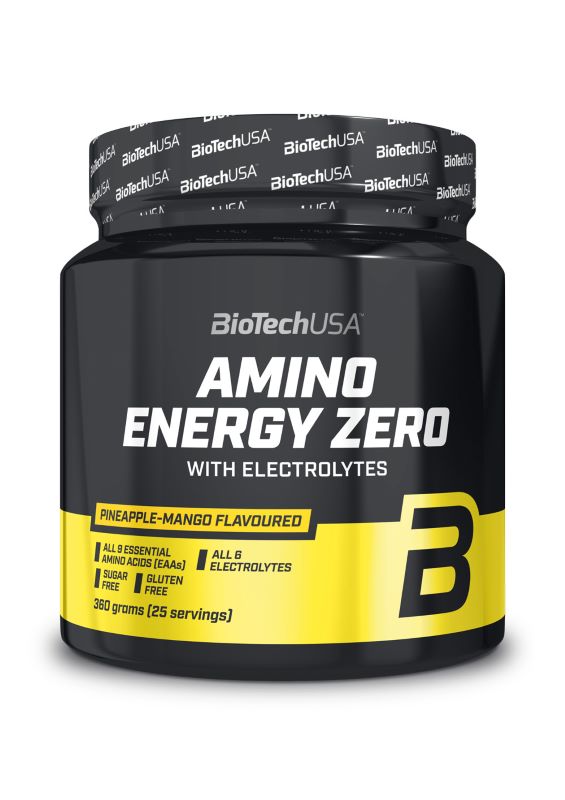BioTechUSA, Amino Energy Zero avec électrolytes, Ananas Mangue - 360g