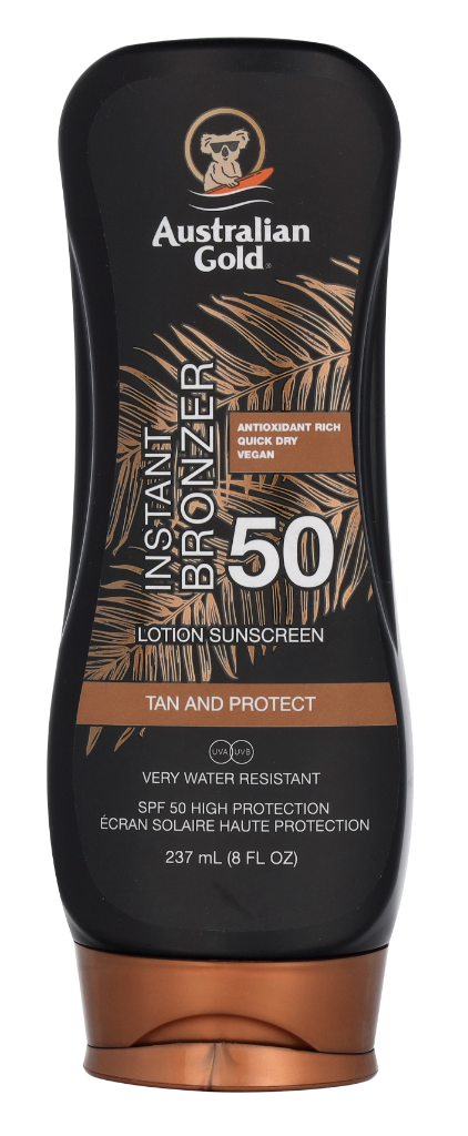 Australian Gold Instant Bronzer Lotion Sunscreen SPF50 237 ml