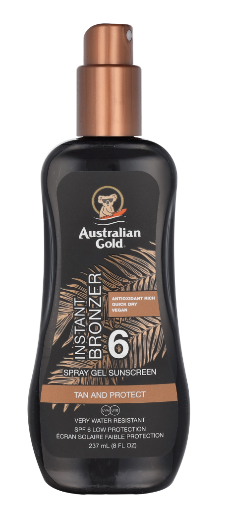 Australian Gold Spray Gel Instant Bronzer SPF6 237 ml