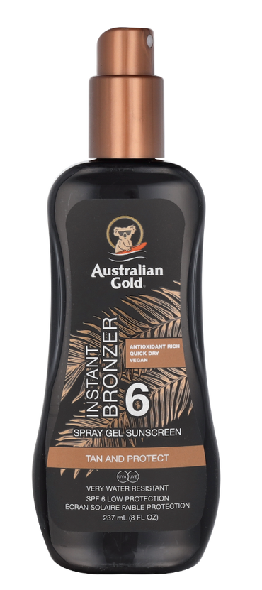 Australian Gold Spray Gel Instant Bronzer SPF6 237 ml