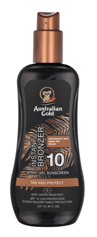 Australian Gold Spray Gel With Instant Bronzer Sunscr. SPF10 237 ml