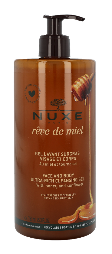 Nuxe Reve De Miel Face And Body Ultra-Rich Cleansing Gel 750 ml