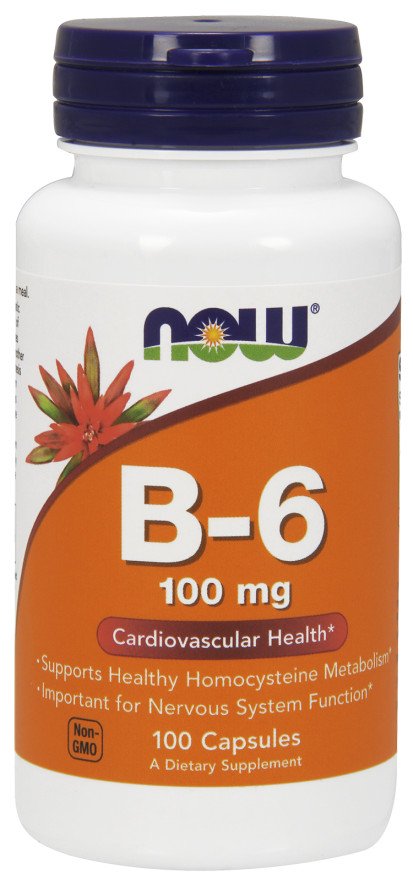 NOW Foods, Vitamin B-6, 100mg - 100 caps