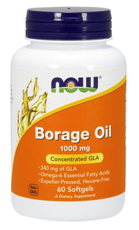 NOW Foods, Borage Oil, 1000mg - 60 softgels