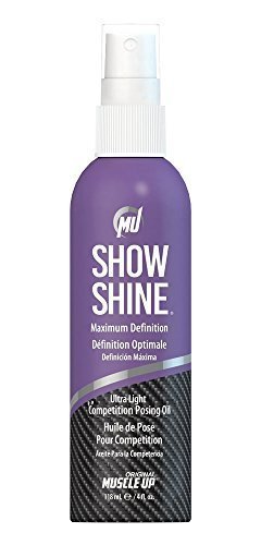 Spray d'huile de pose de compétition ultra léger Pro Tan, Show Shine, définition maximale - 118 ml.