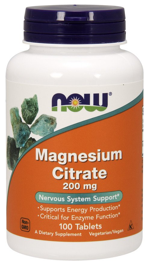 NOW Foods, Magnesium Citrate, 200mg - 100 tablets