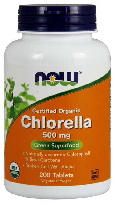NOW Foods, Chlorella, 500mg Organic - 200 tabs