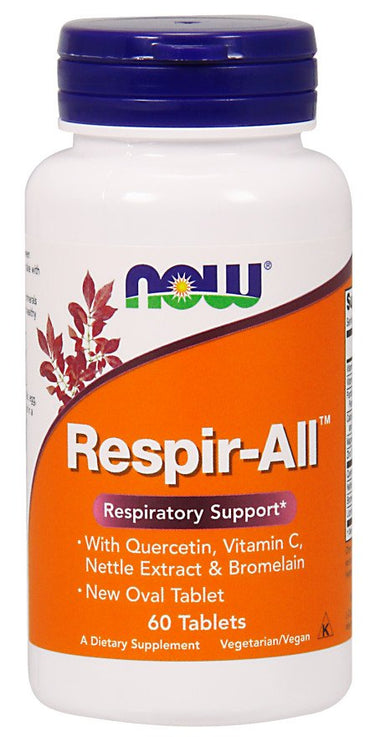 NOW Foods, Respir-All, Allergy - 60 tablets