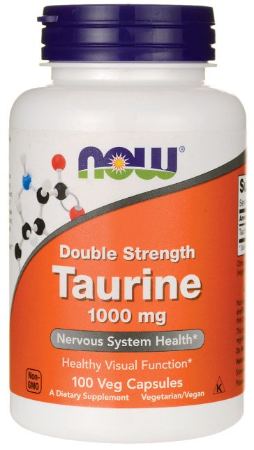 NOW Foods, Taurine, 1000mg Double Strength - 100 vcaps