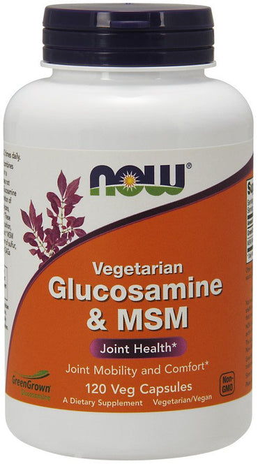 NOW Foods, Glucosamine & MSM Vegetarian - 120 vcaps