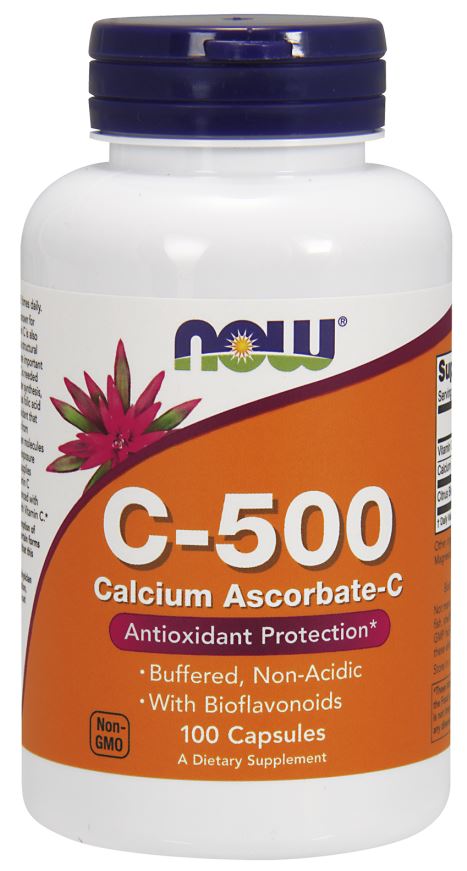NOW Foods, Vitamin C-500 Calcium Ascorbate-C - 100 caps