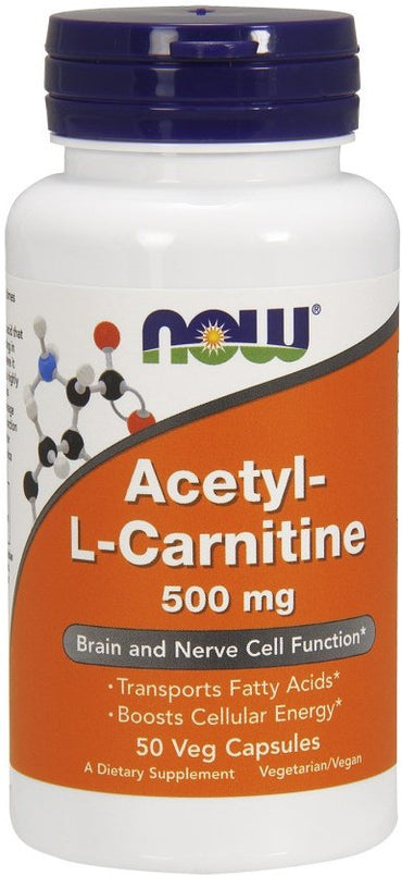 NOW Foods, Acetyl-L-Carnitine, 500mg - 50 vcaps