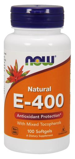 NOW Foods, Vitamin E-400 - Natural (Mixed Tocopherols) - 100 softgels