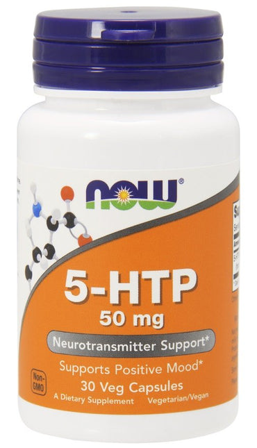 NOW Foods, 5-HTP, 50mg - 30 vcaps