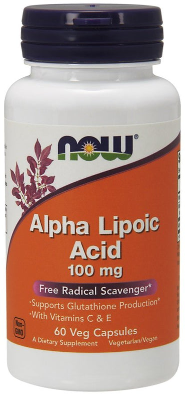 NOW Foods, Alpha Lipoic Acid with Vitamins C & E,  100mg - 60 vcaps