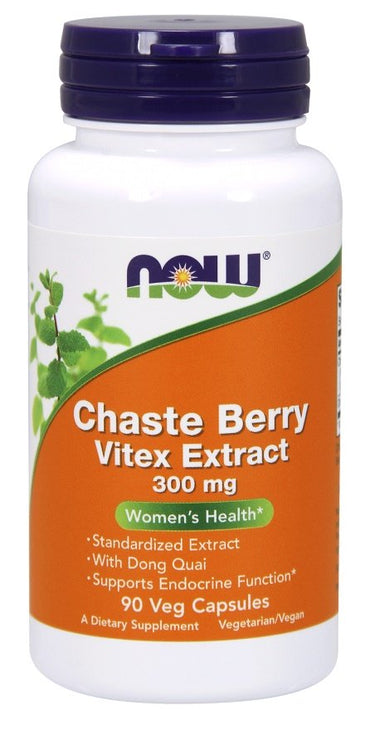 NOW Foods, Chaste Berry Vitex Extract, 300mg - 90 vcaps