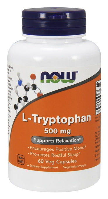 NOW Foods, L-Tryptophan, 500mg - 60 vcaps